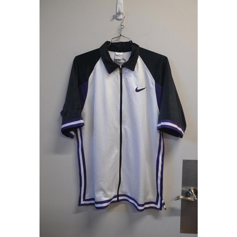 90's Nike Warm Up Basketball Zip Up Jersey
